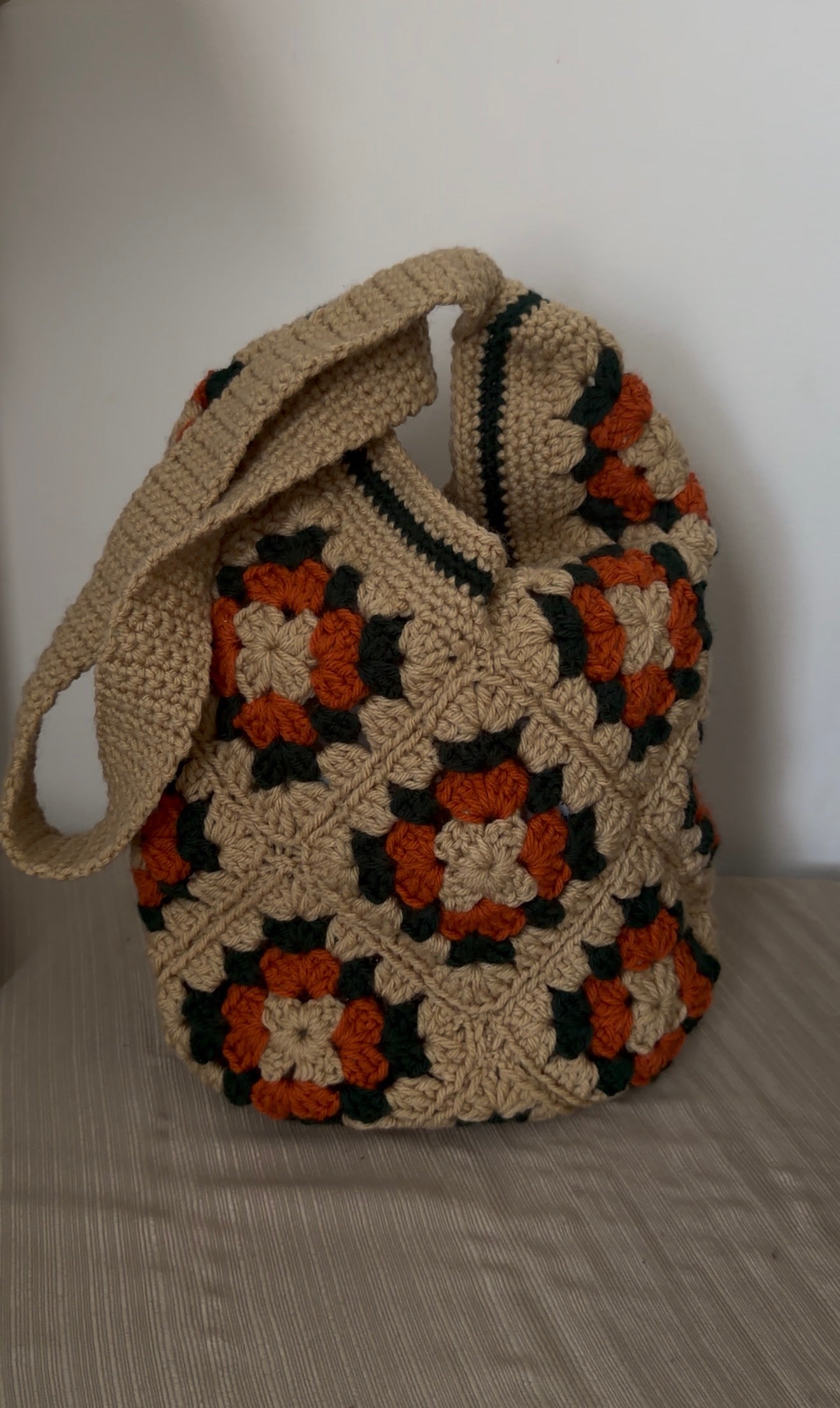 🌻 Harvest Moon Granny Square Bag