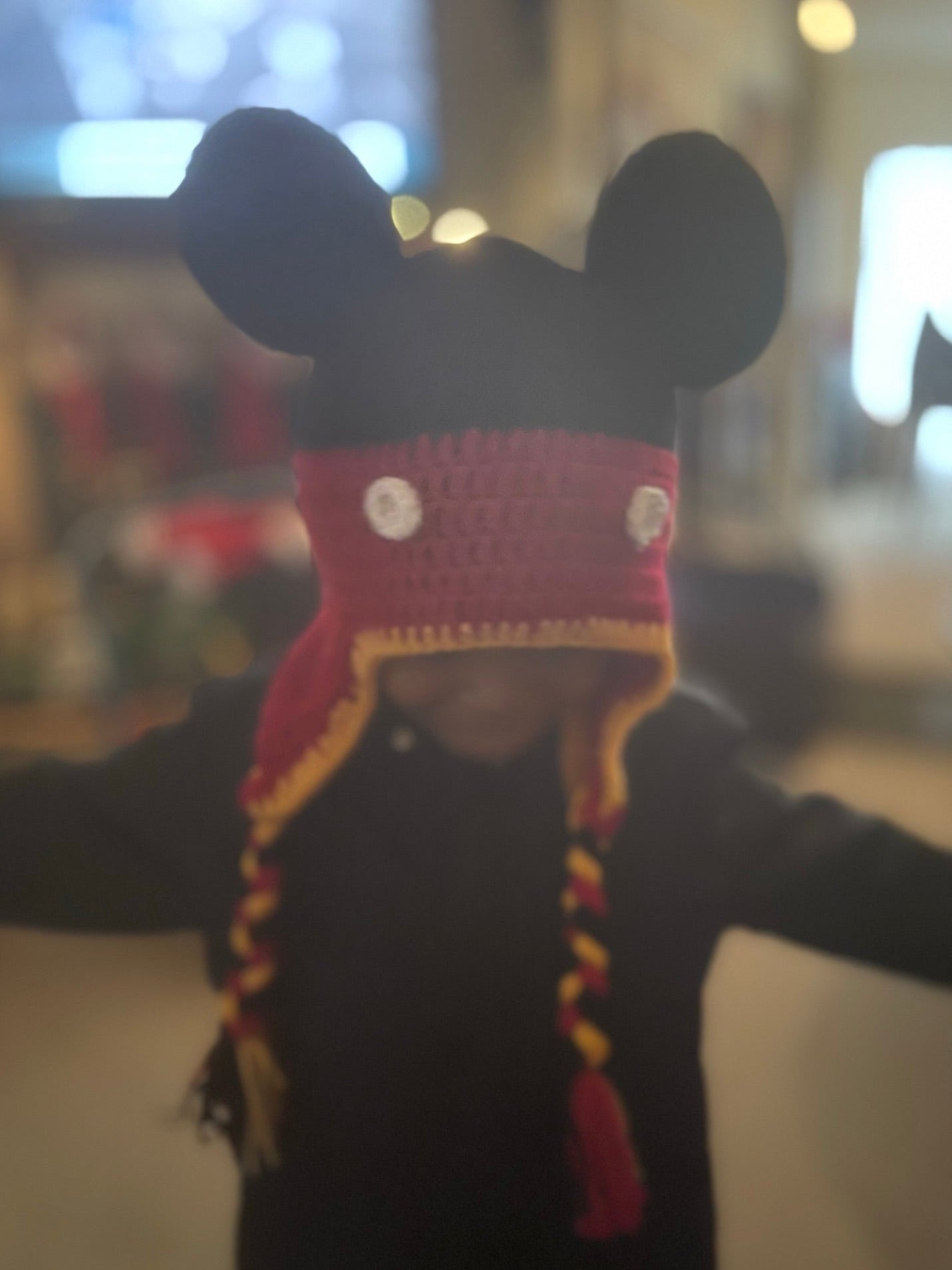 Handmade Crochet Mickey Mouse Hat