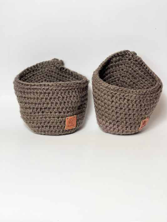 Handmade Crochet Hanging Basket