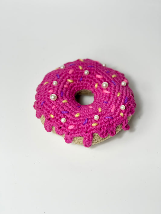 Handmade Crochet Donut Paperweight
