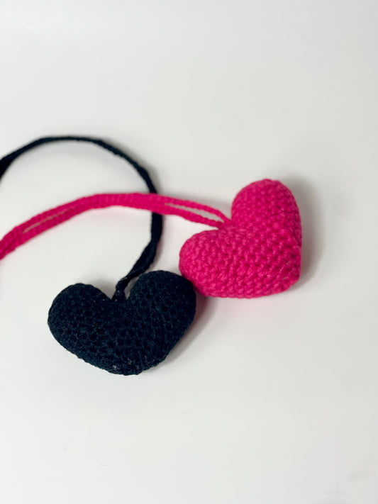 Handmade Crochet Heart Charm