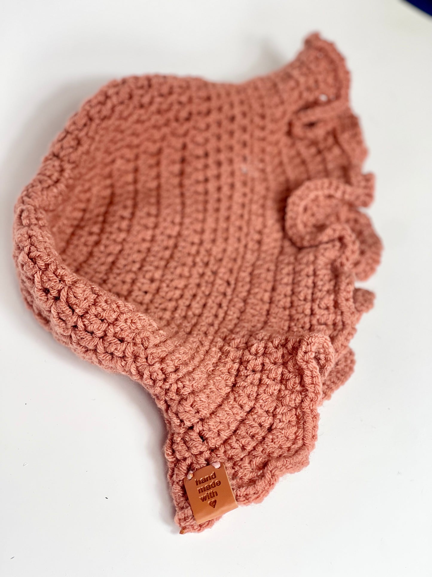 rose Ruffle Trim Hat