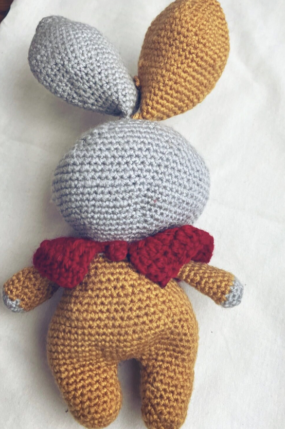 Handmade Crochet Amigurumi Zombie Bunny