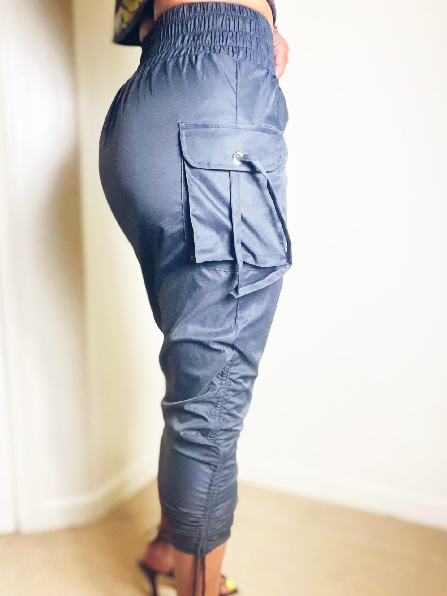 Windbreaker Cargo Maxi Skirt