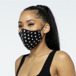 Studded Face Mask - BOSSED UP FASHION