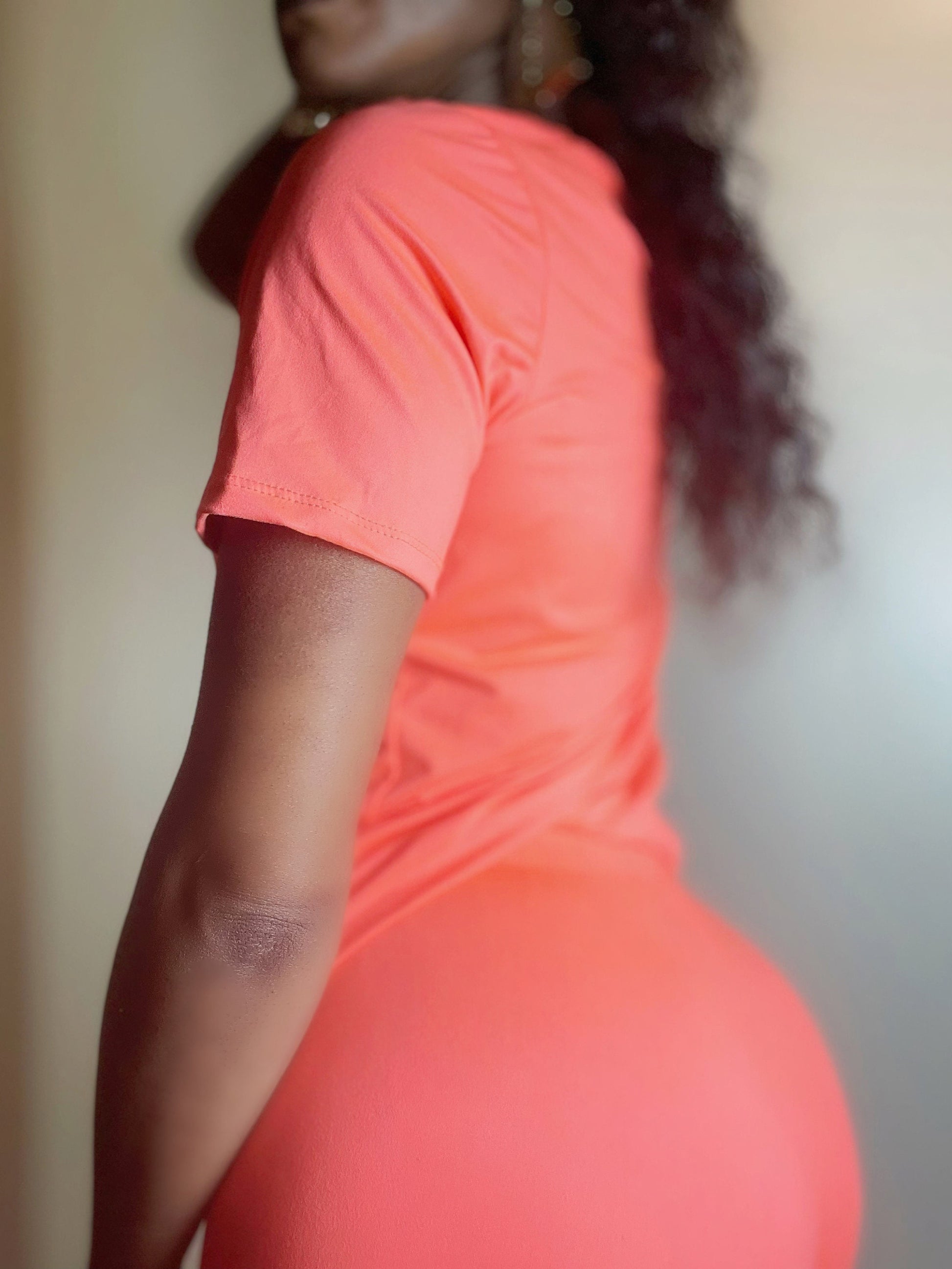 Orange Two Piece Set - BOSSED UP FASHION
