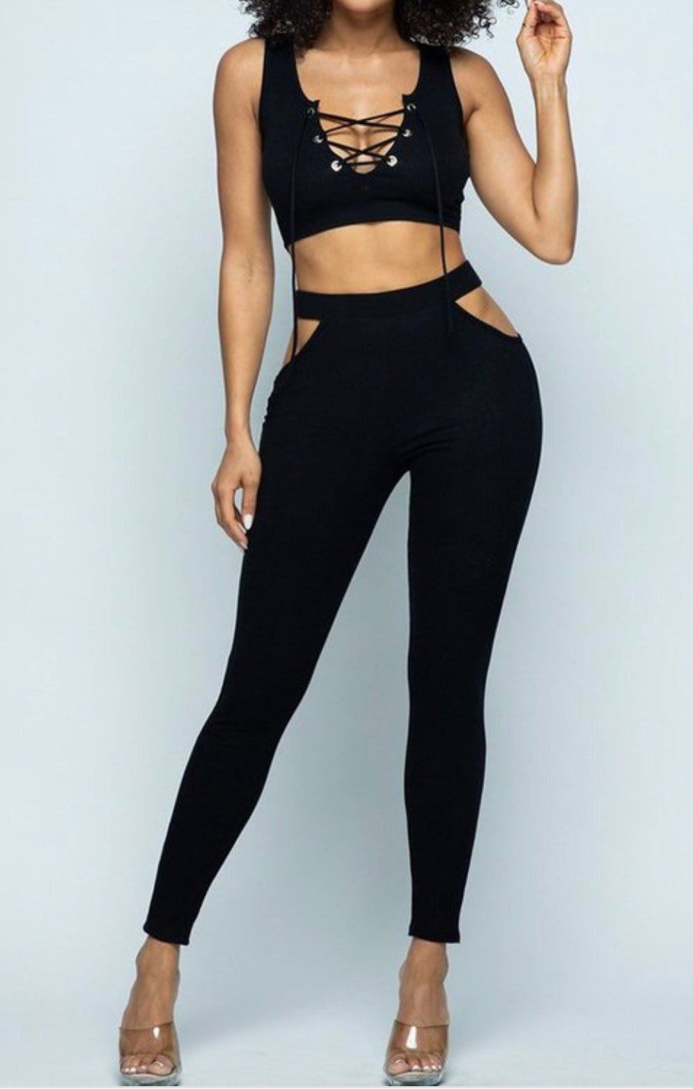 Don't Play With Me Two-Piece Legging Set - BOSSED UP FASHION
