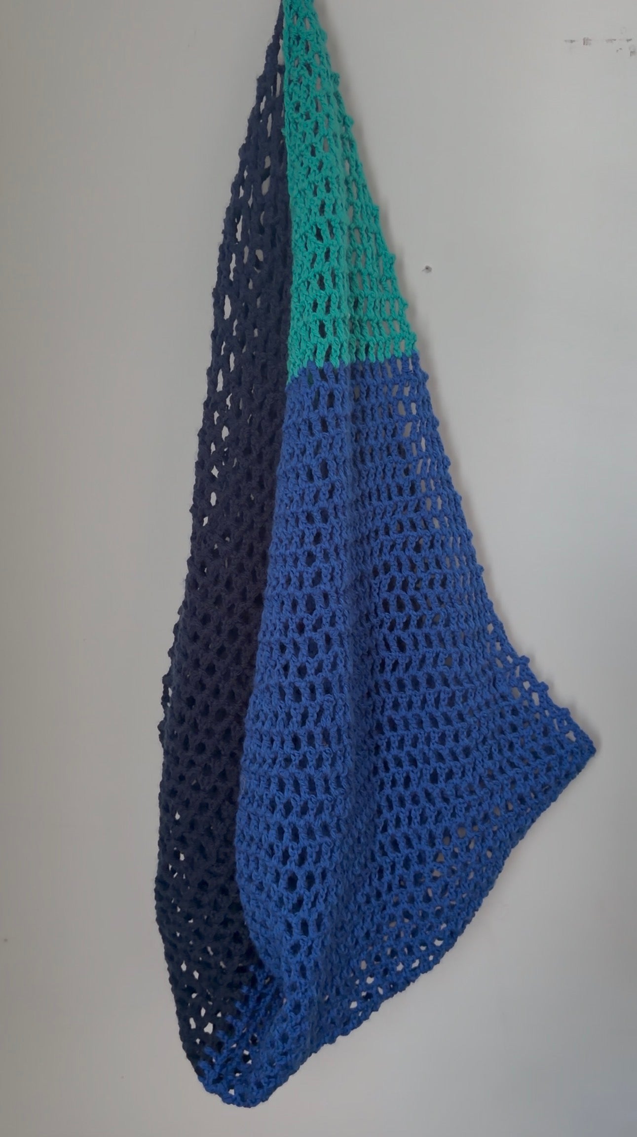 💚 Tidal Wave Crochet Wall Organizer Hammock