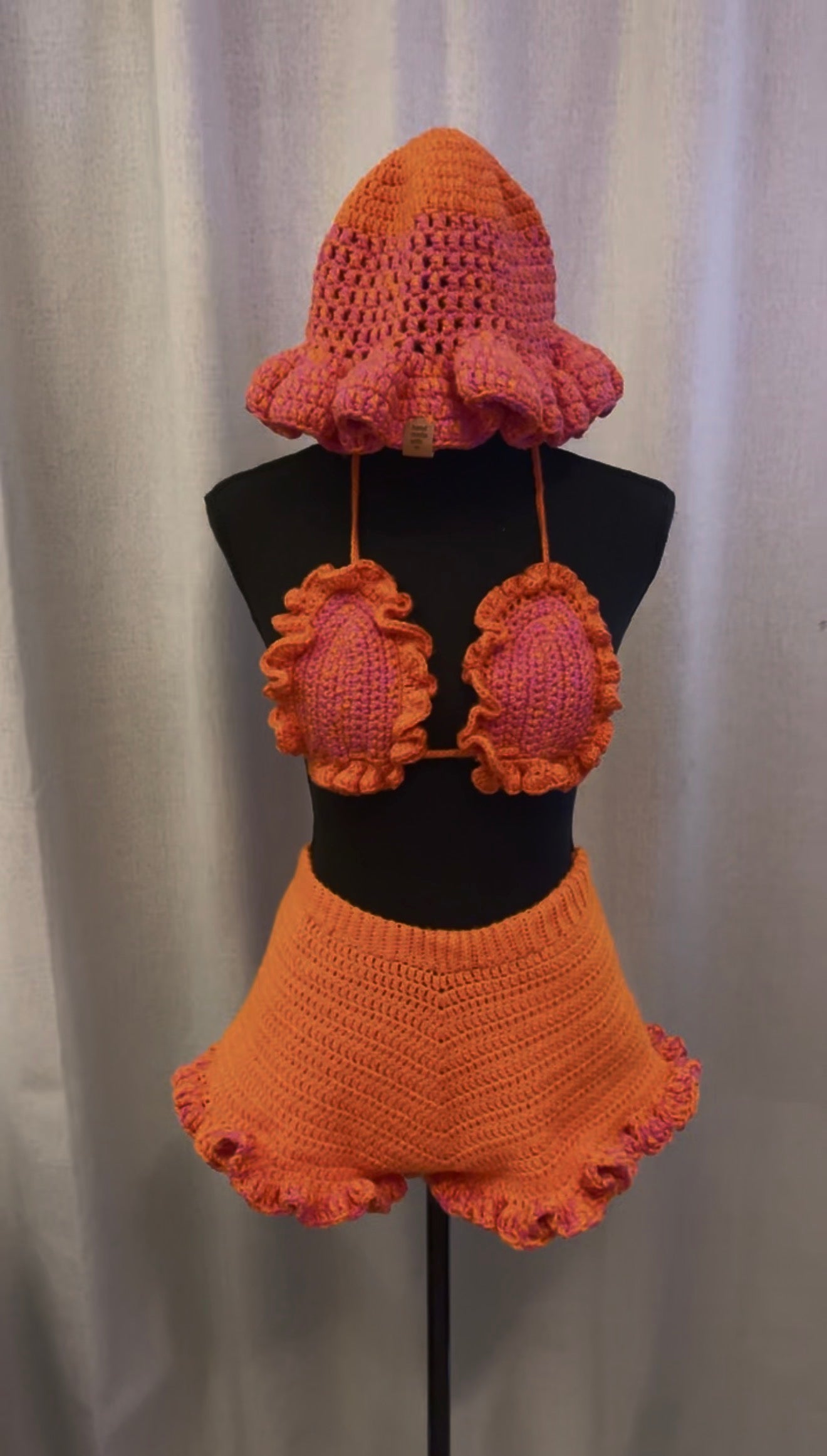 🧡 Tropical Blossom Crochet Set