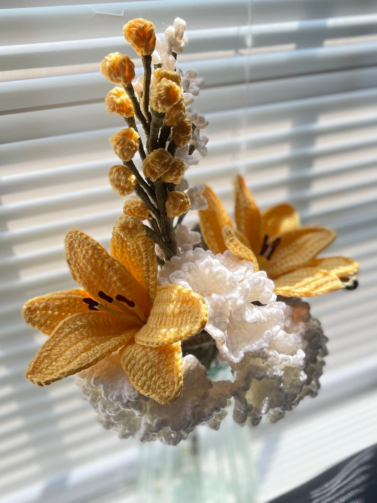 Crochet Flower Arrangement