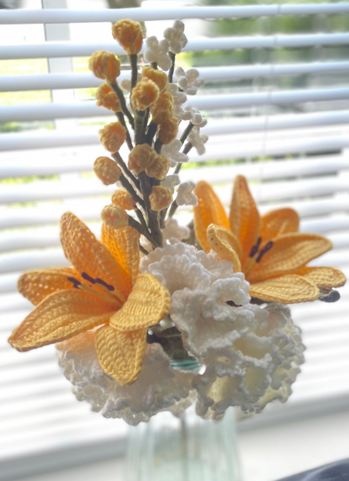 Crochet Flower Arrangement