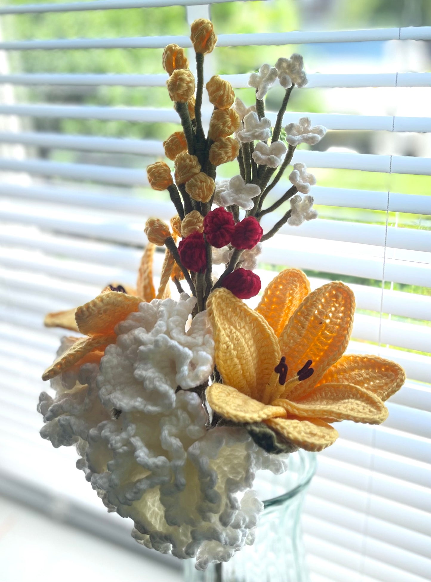 Crochet Flower Arrangement