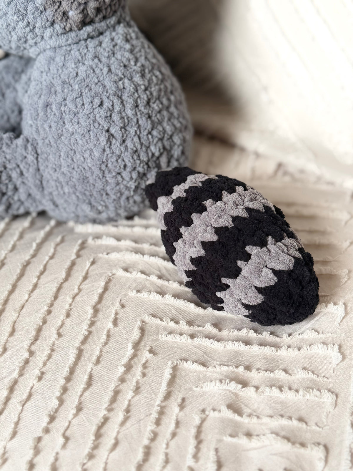 Handmade Crochet Raccoon Plushie