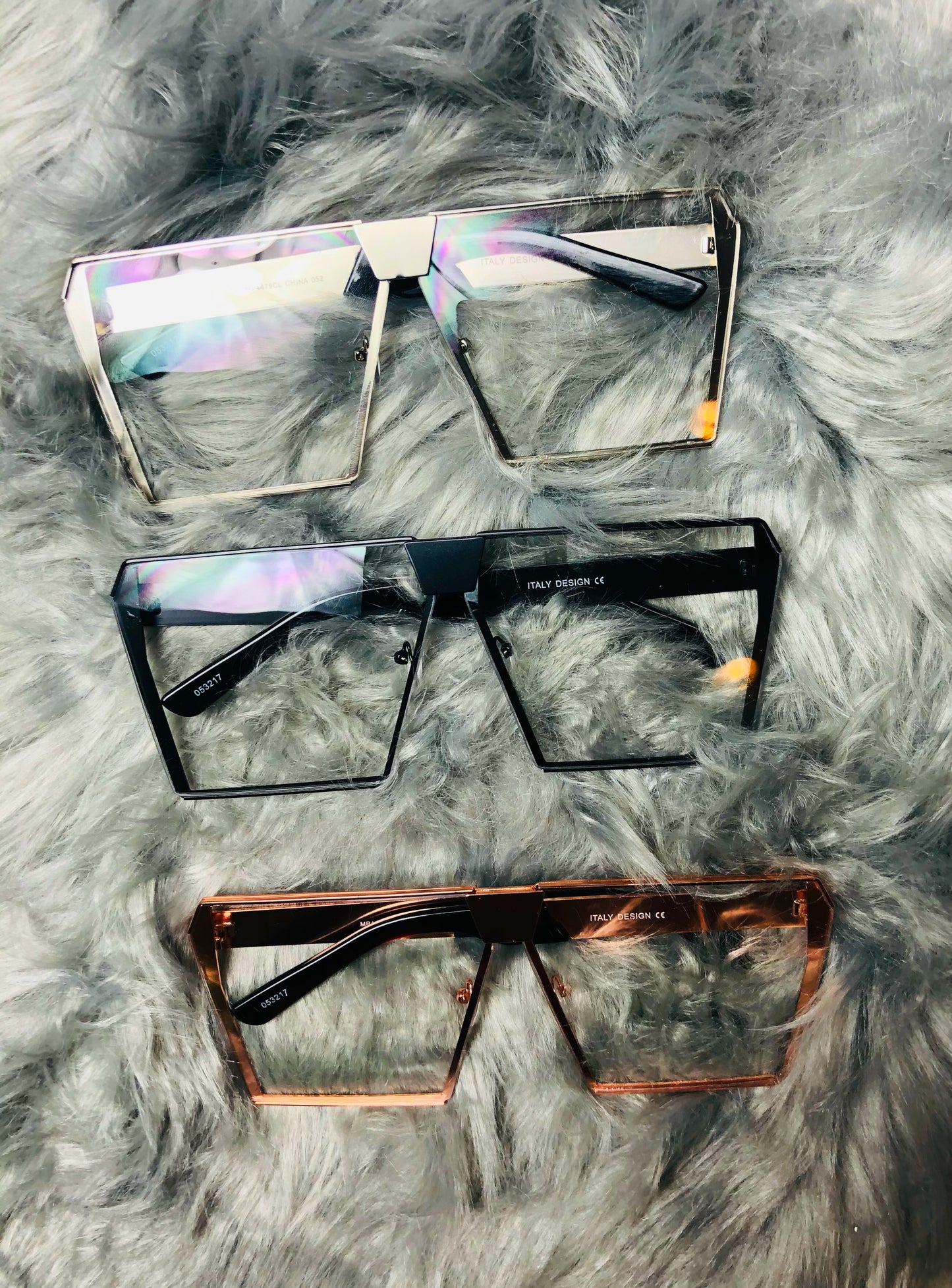 Transparent Lens Glasses-Large Frame-Fashion-Trending- BOSSED UP FASHION