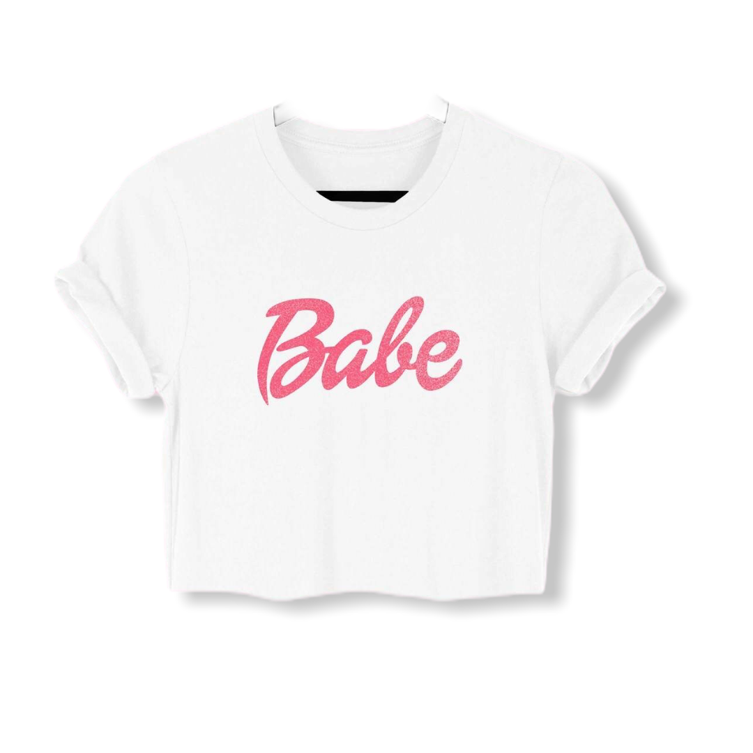 Babe Crop Top - Womens Fashion-Outfit Ideas-Street Wear- Concert Outfit-T-Shirt-BOSSED UP FASHION