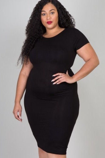 On the Move Plus size Dress - BOSSED UP FASHION